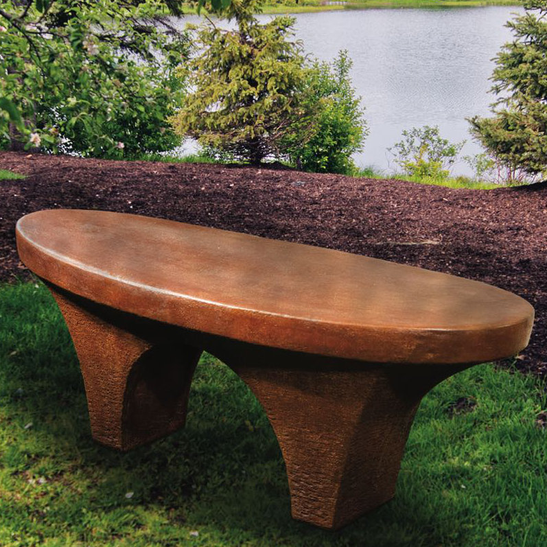 Henri Studio River Stone Garden Bench | Wayfair